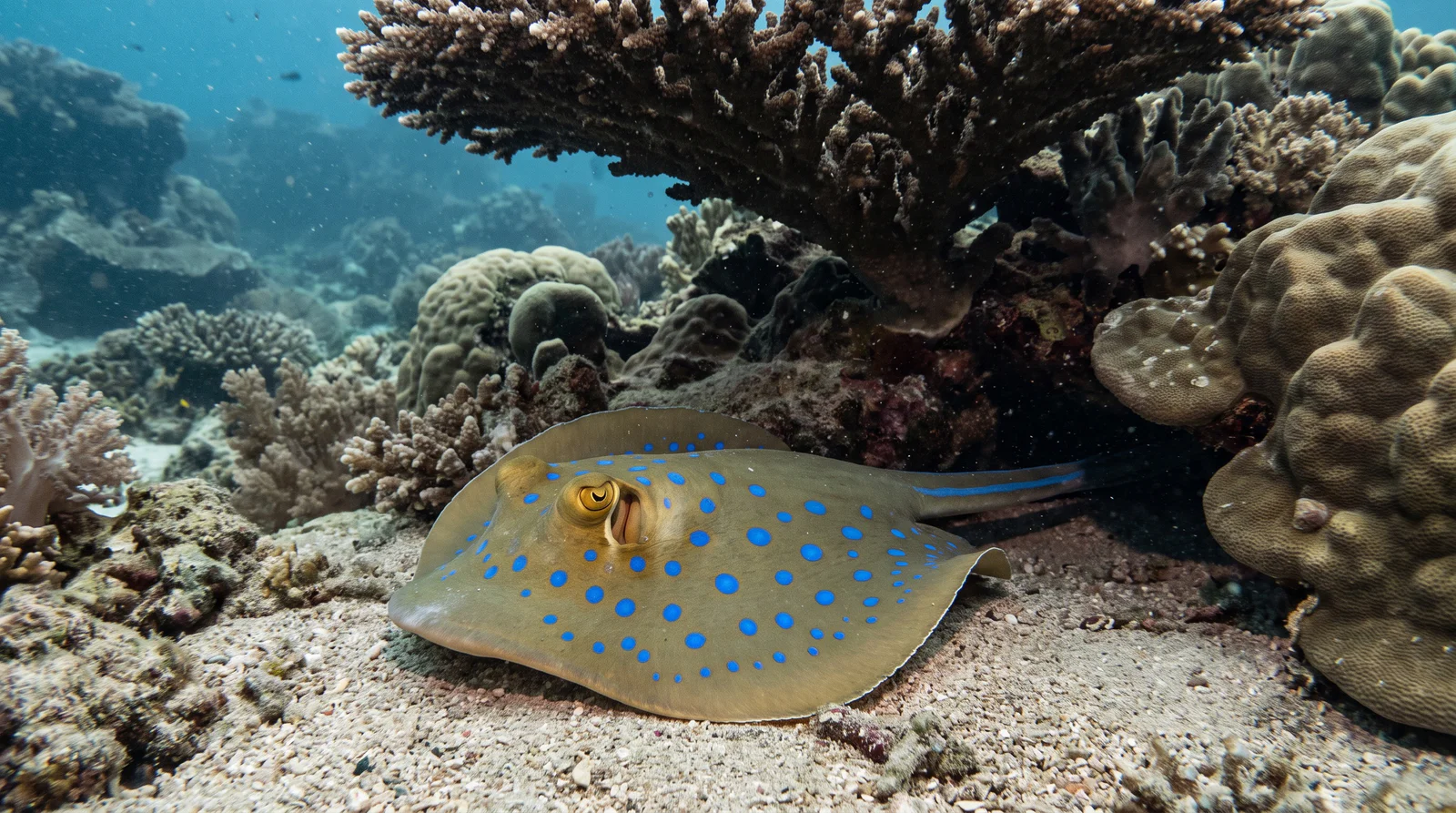 Blue-spotted Ribbontail Ray